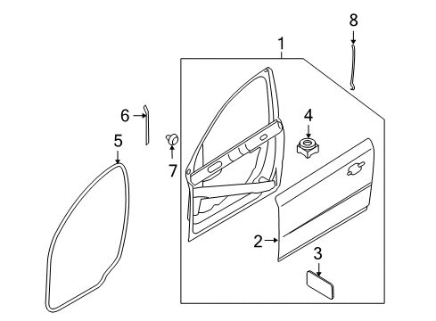 2015 Volvo XC60 Front Door