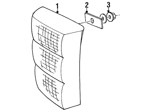 1994 Volvo 850 Tail Lamps Diagram 1
