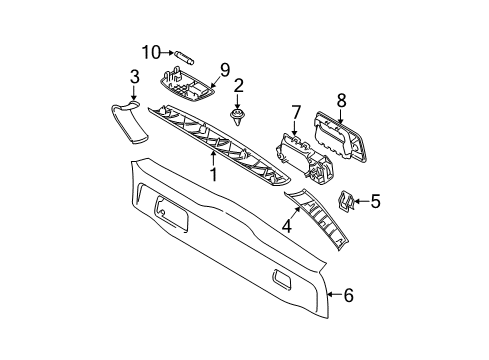 2011 Volvo XC90 Interior Trim - Lift Gate