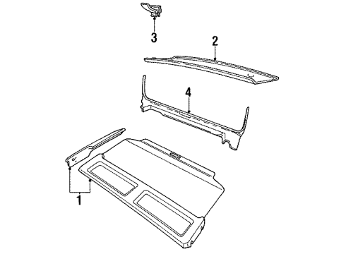 1994 Volvo 850 Interior Trim - Rear Body Diagram 2