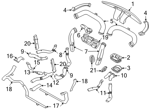 2011 Volvo XC90 Ducts
