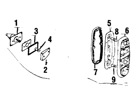 1988 Volvo 245 Side Marker Lamps