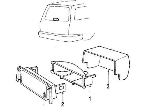 1988 Volvo 245 High Mount Lamps