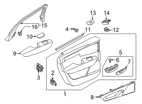 2019 Volvo S60 Interior Trim - Rear Door