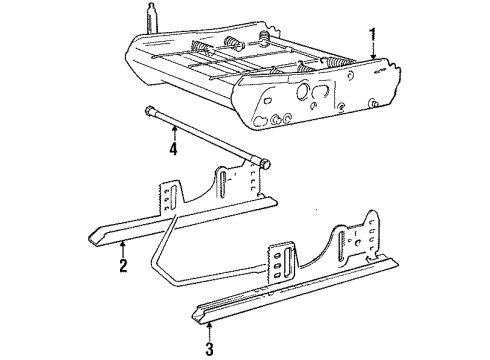 1985 Volvo 760 Manual Seat Tracks & Components