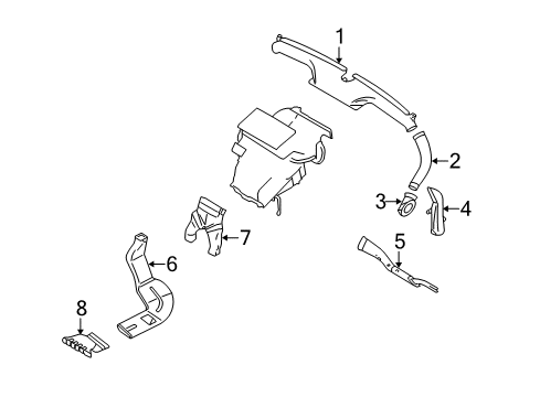 2009 Volvo S40 Ducts