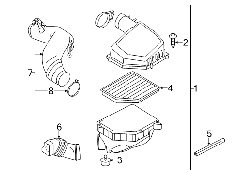 2016 Volvo V60 Air Intake Diagram 3
