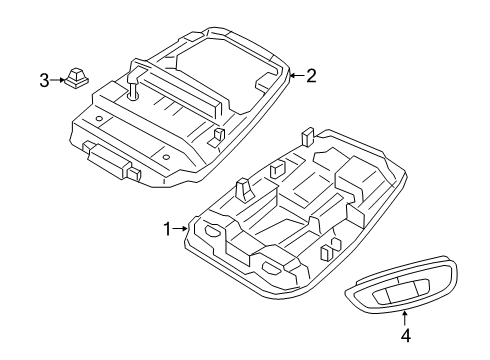 2019 Volvo S60 Overhead Lamps