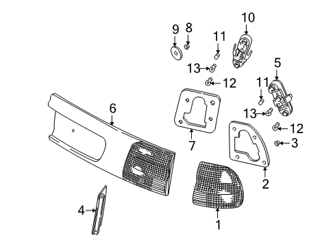 2004 Volvo V40 Tail Lamps