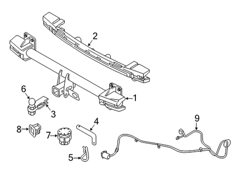 2021 Volvo XC90 Trailer Hitch Components