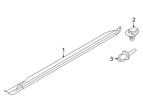 2005 Volvo S60 Exterior Trim - Pillars, Rocker & Floor