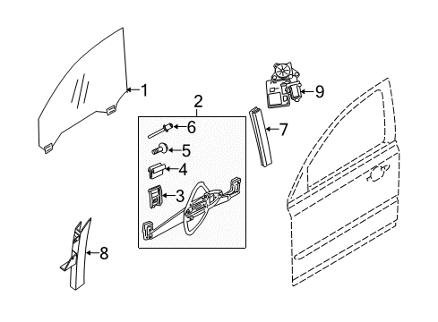 2008 Volvo S40 Control Module, Driver Side Diagram for 31295232