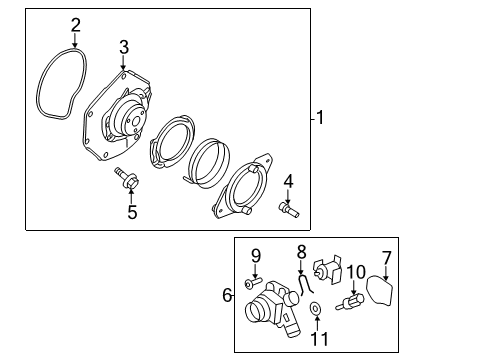 2011 Volvo S60 Water Pump