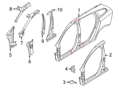 2017 Volvo V60 Cross Country Aperture Panel, Uniside