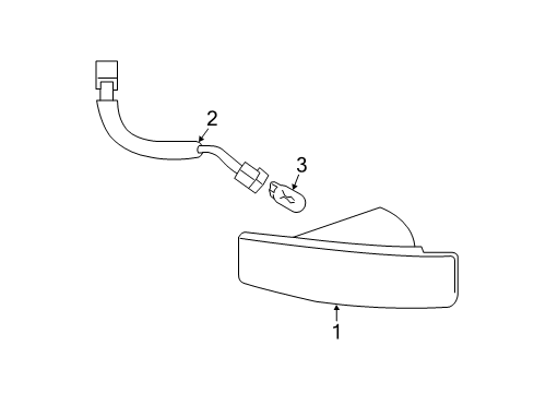 2004 Volvo XC90 Fog Lamp, Passenger Side Diagram for 8693008