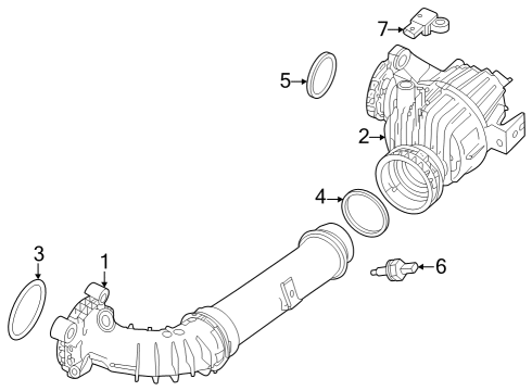 2023 Volvo XC40 Intercooler Diagram for 32324079