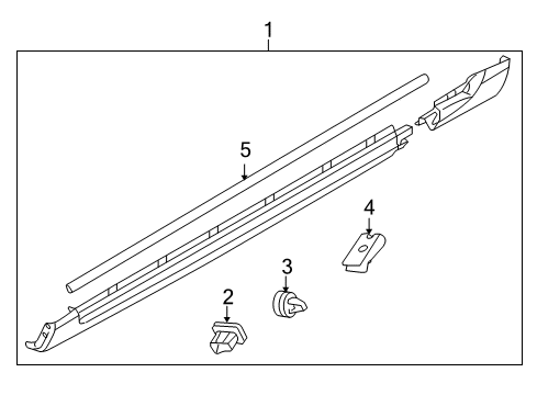 2009 Volvo V70 Exterior Trim - Pillars, Rocker & Floor
