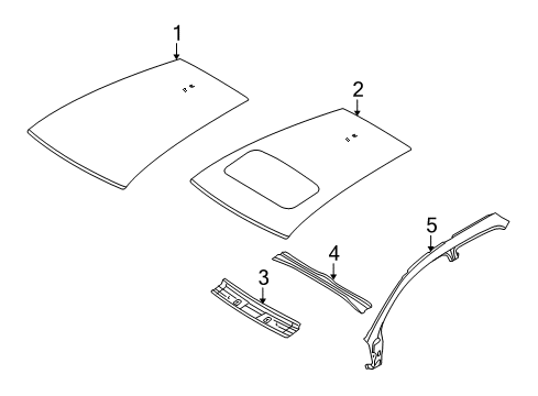 2013 Volvo C30 Roof & Components