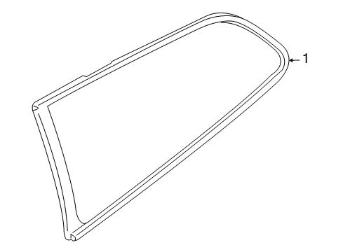 2013 Volvo C30 Quarter Panel - Glass & Hardware