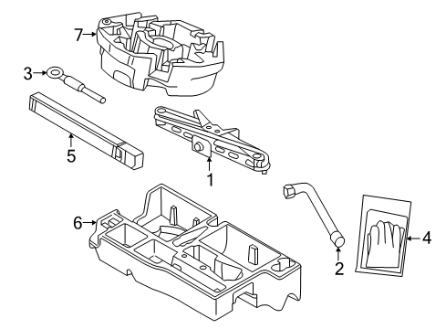 2018 Volvo V90 Cross Country Jack & Components