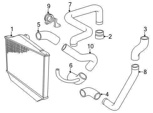 1998 Volvo C70 Intercooler