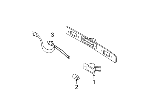 2006 Volvo XC70 License Lamps