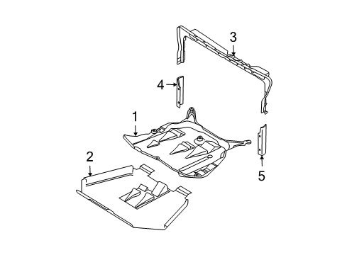 2004 Volvo XC90 Splash Shields Diagram 2