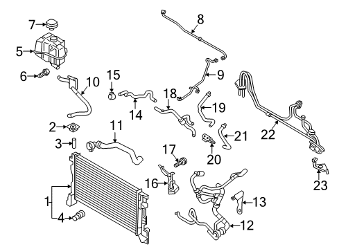 2019 Volvo XC90 Radiator & Components