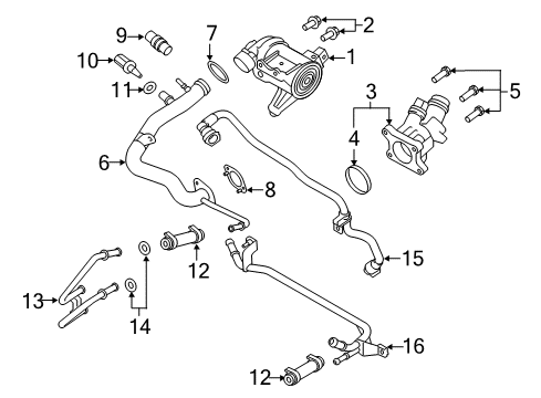 2018 Volvo XC60 Water Pump Diagram 2