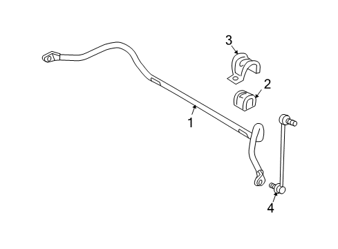 2009 Volvo S40 Stabilizer Bar & Components - Front Diagram 2