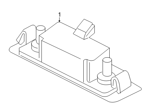2013 Volvo C30 License Lamps