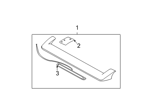 2002 Volvo V70 Rear Spoiler