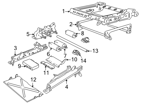 2003 Volvo C70 Seats & Track Components