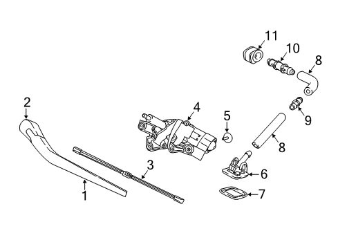 2018 Volvo XC60 Lift Gate - Wiper & Washer Components