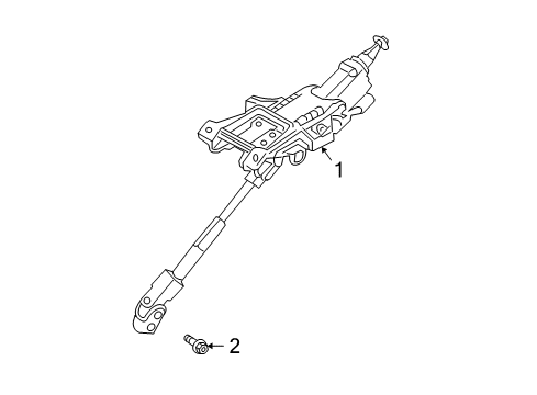 2006 Volvo S40 Steering Column & Wheel, Steering Gear & Linkage Diagram 2