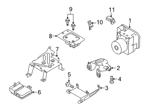 2009 Volvo V70 Traction Control Components