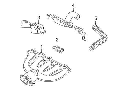 2001 Volvo S60 Exhaust Manifold Diagram 1