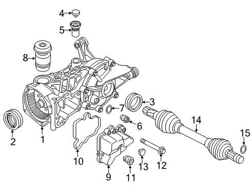2015 Volvo XC70 Axle & Differential - Rear