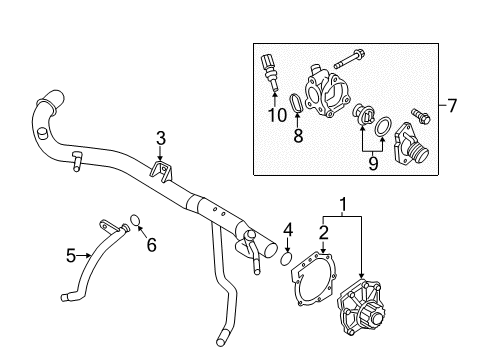 2015 Volvo V60 Cross Country Water Pump