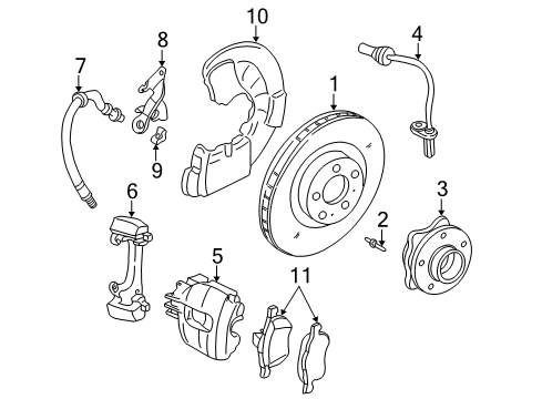2003 Volvo S80 Front Brakes