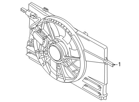 2010 Volvo C30 Cooling System, Radiator, Water Pump, Cooling Fan Diagram 1