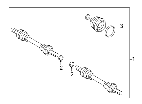 2019 Volvo S60 Drive Axles - Rear