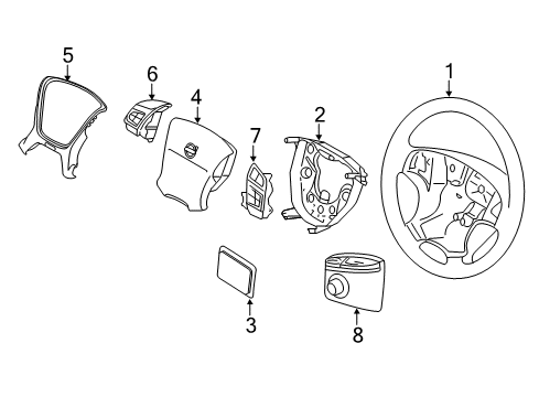 2010 Volvo S80 Cruise Switch Diagram for 30768058