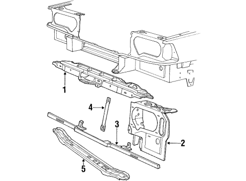 1988 Volvo 780 Radiator Support