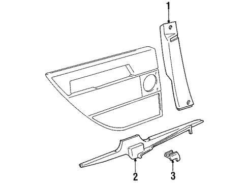 1997 Volvo V90 Interior Trim - Pillars, Rocker & Floor