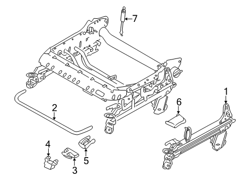 2000 Volvo V40 Tracks & Components Diagram 1