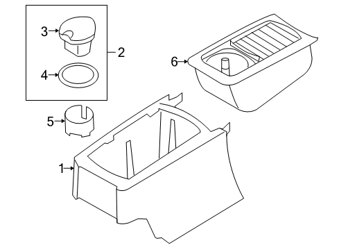 2013 Volvo C70 Console Diagram 2