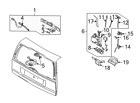 2006 Volvo XC70 Lift Gate - Lock & Hardware