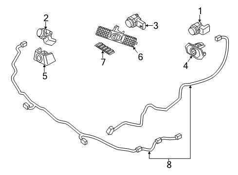 2014 Volvo S60 Parking Aid Diagram 2
