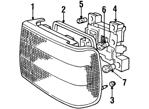 1995 Volvo 850 Tail Lamps Diagram 1